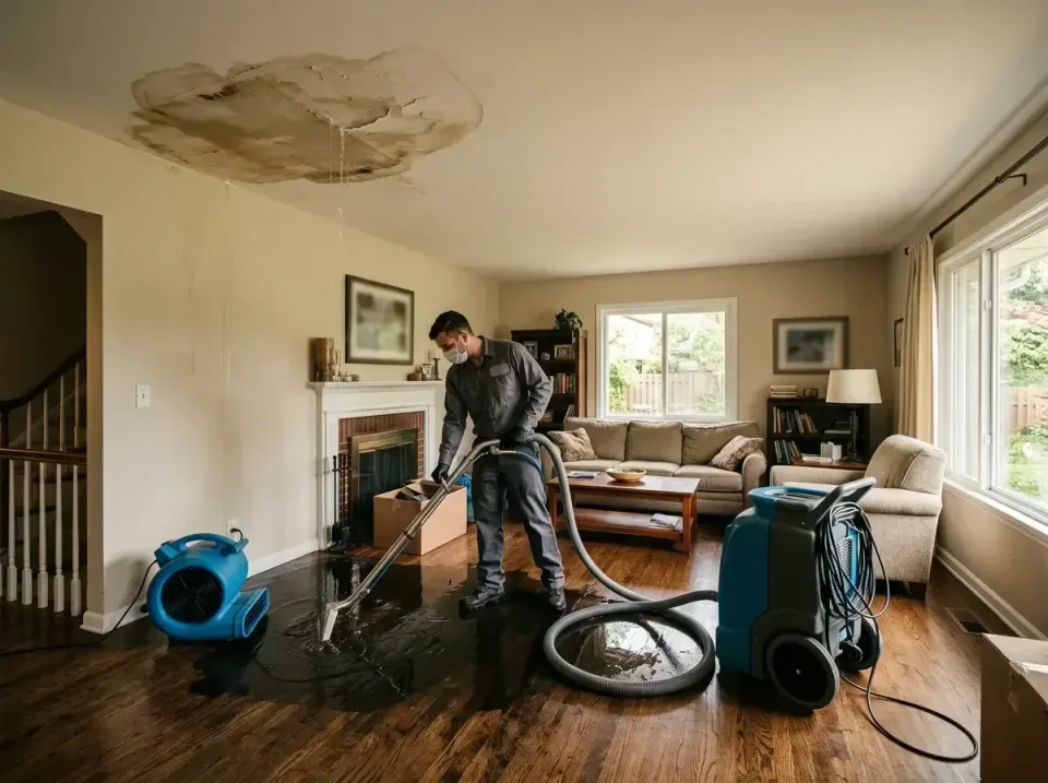 attic-pipe-burst-ceiling-drip-008 — frequently asked questions, Water Damage Restoration & Carpet Care in Cabin John, MD